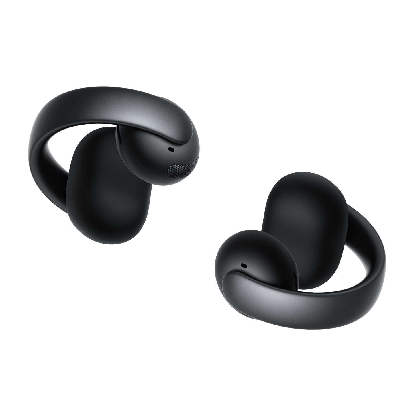 soundcore black open-ear clip-on earbuds with ergonomic fit