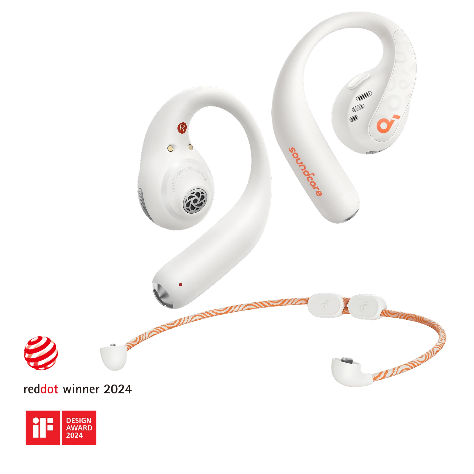 soundcore sporting open-ear earbuds with detachable neckband