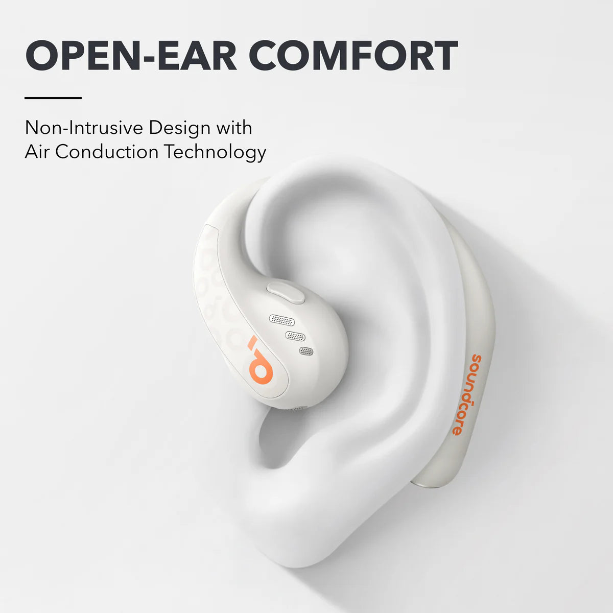 soundcore open-ear earbuds with air conduction for comfort