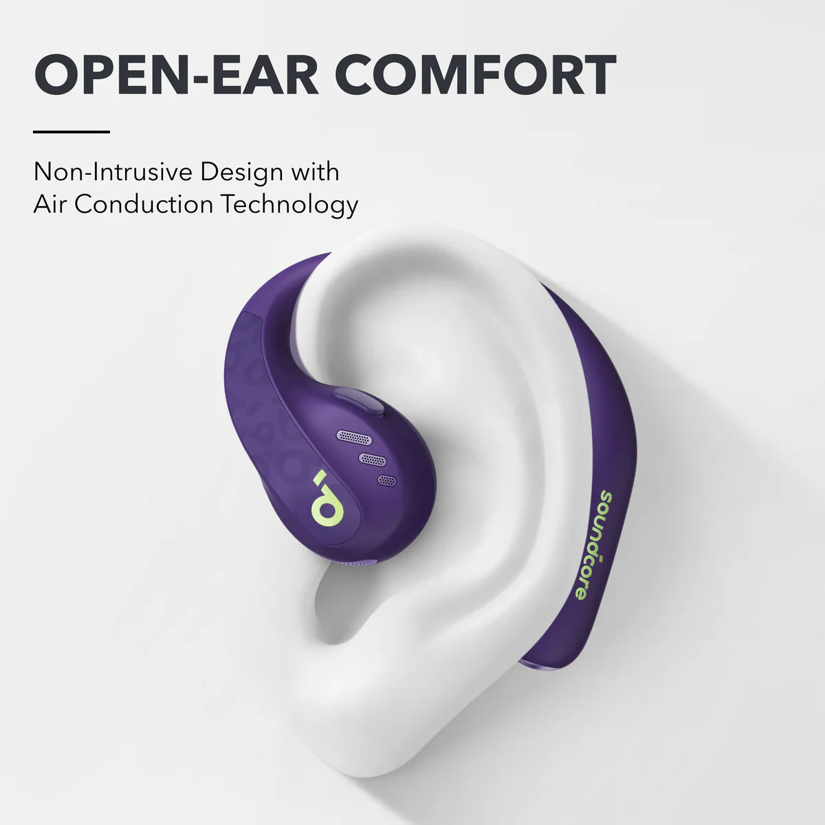 soundcore open ear earbuds with air conduction for comfort