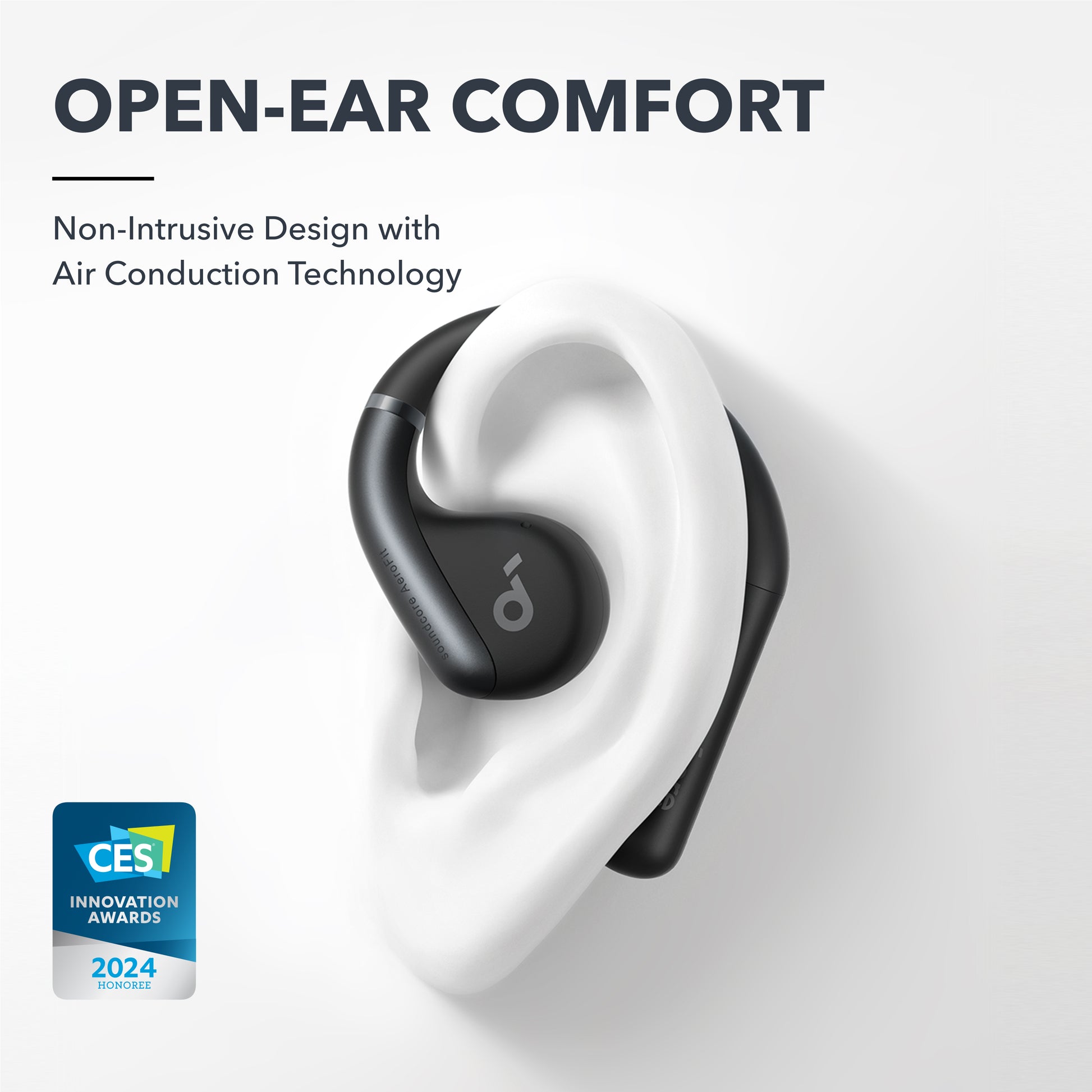 soundcore open-ear earbuds with air conduction for comfort