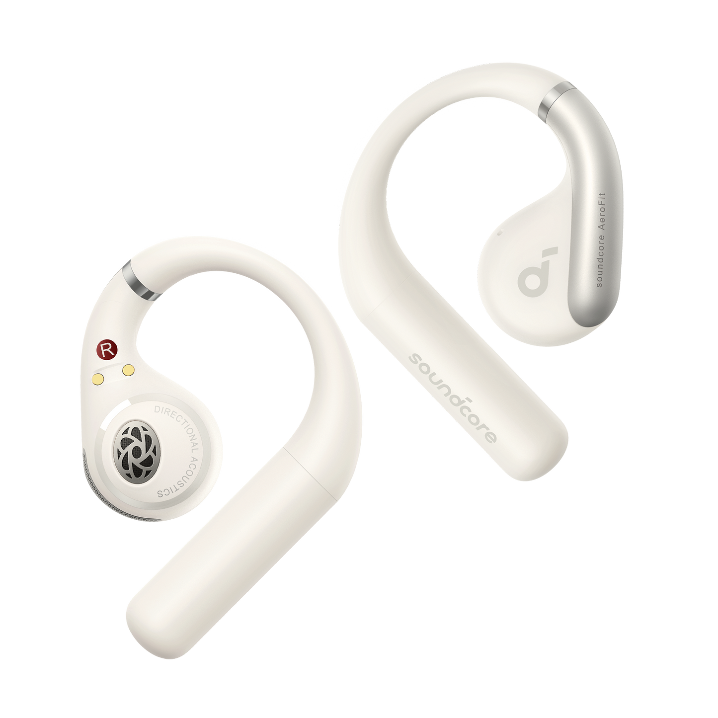 soundcore white open-ear earbuds with ergonomic design