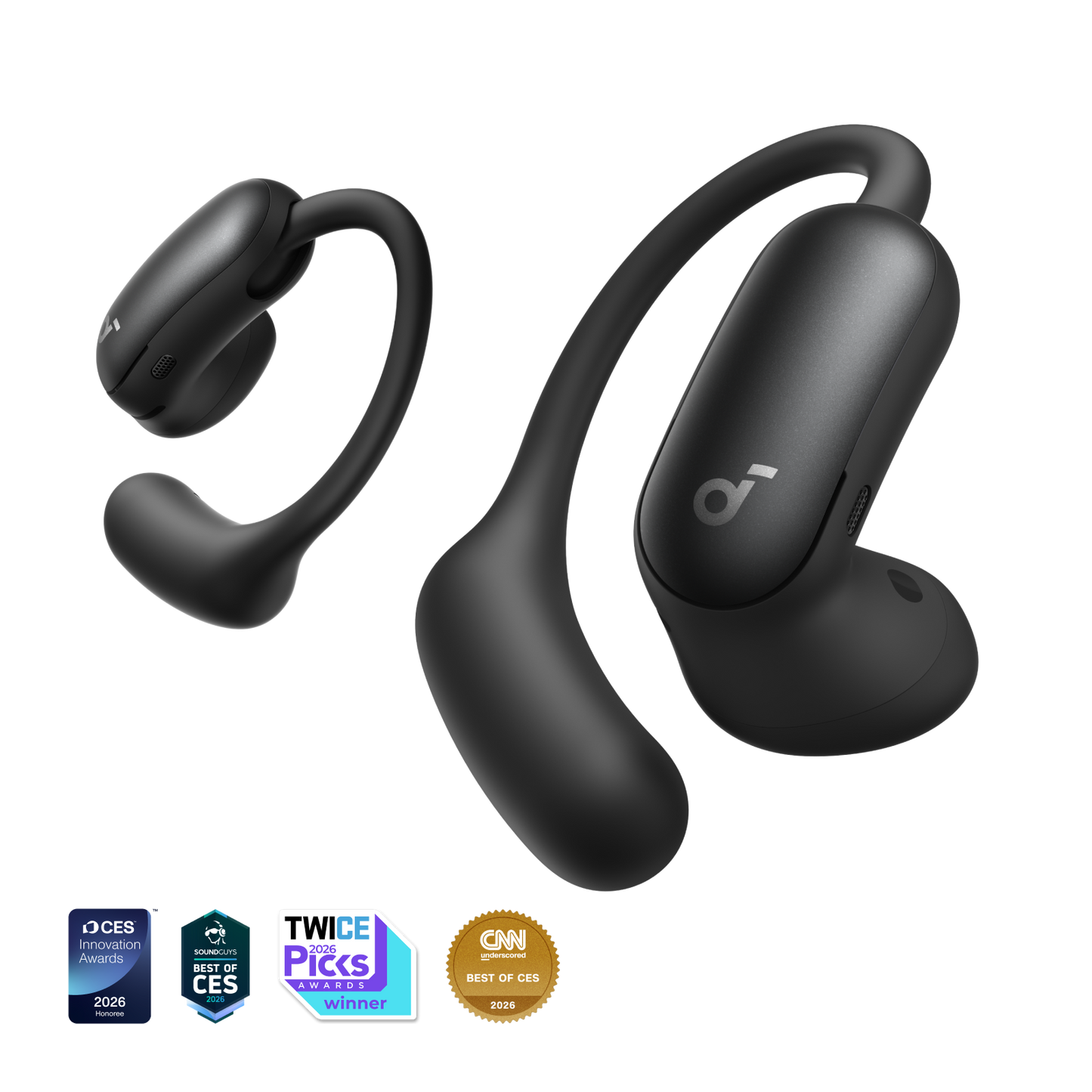 AeroFit 2 Pro｜Dual-Form Earbuds with Open-Ear and Active Noise Cancellation Form