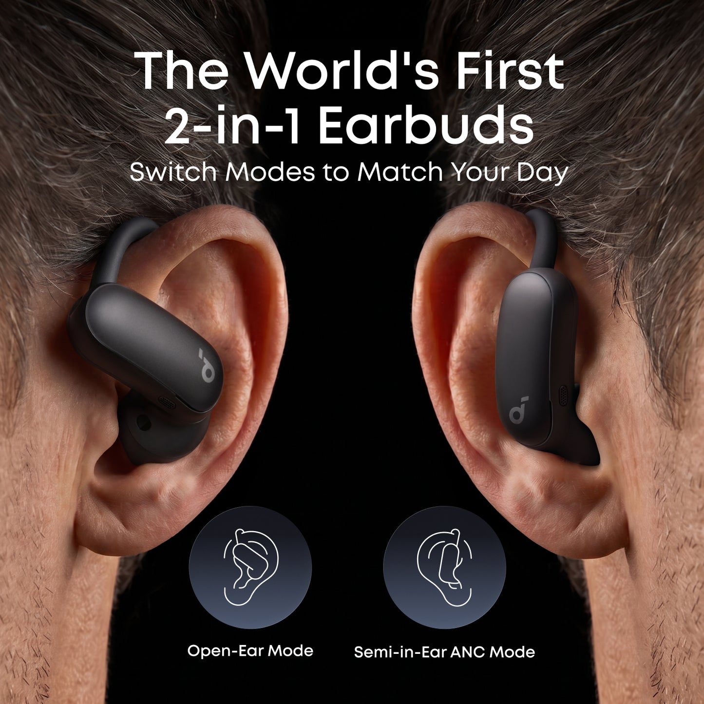 AeroFit 2 Pro｜2-in-1 Earbuds that Switch Between Open-Ear and ANC Modes