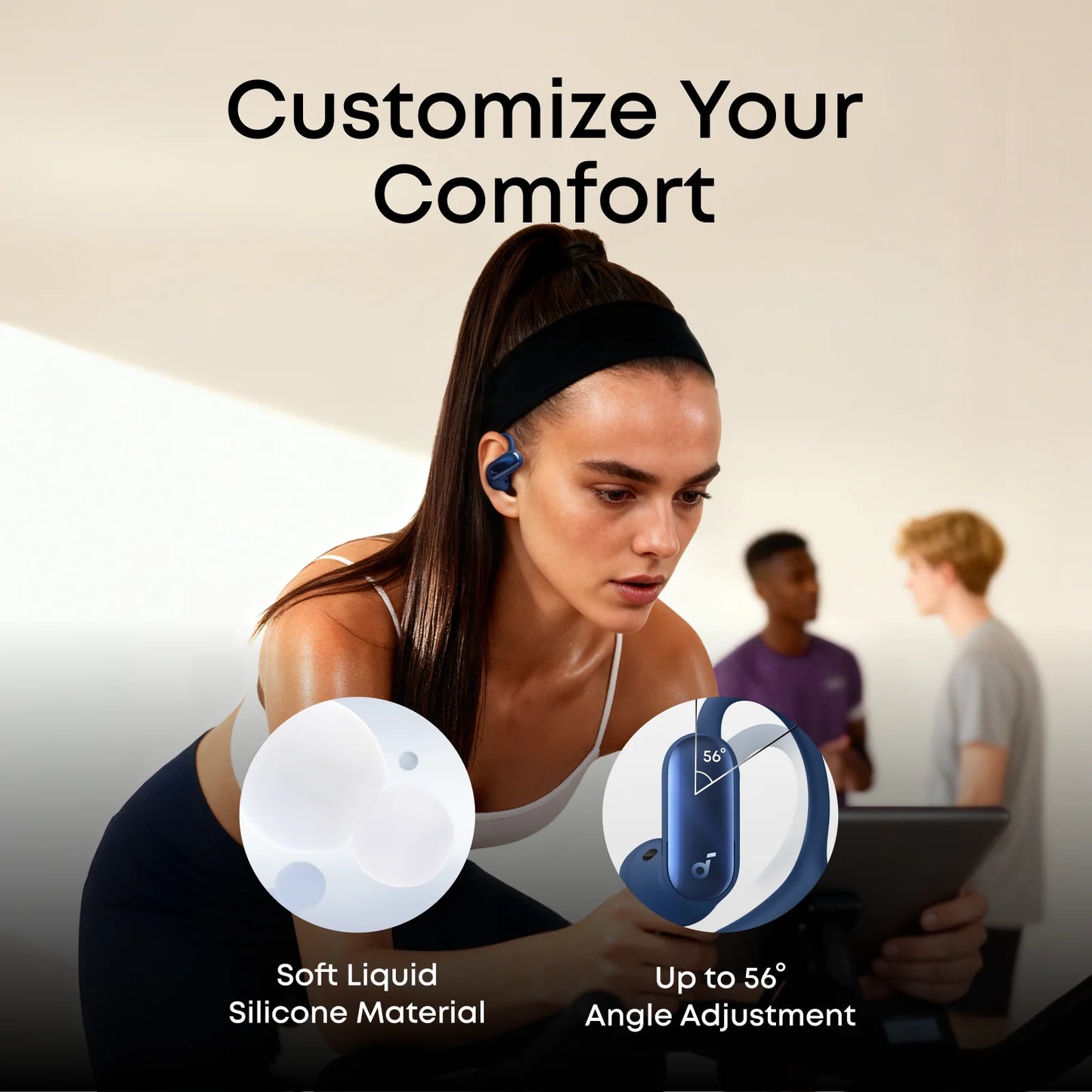 AeroFit 2 Pro｜Dual-Form Earbuds with Open-Ear and Active Noise Cancellation Form