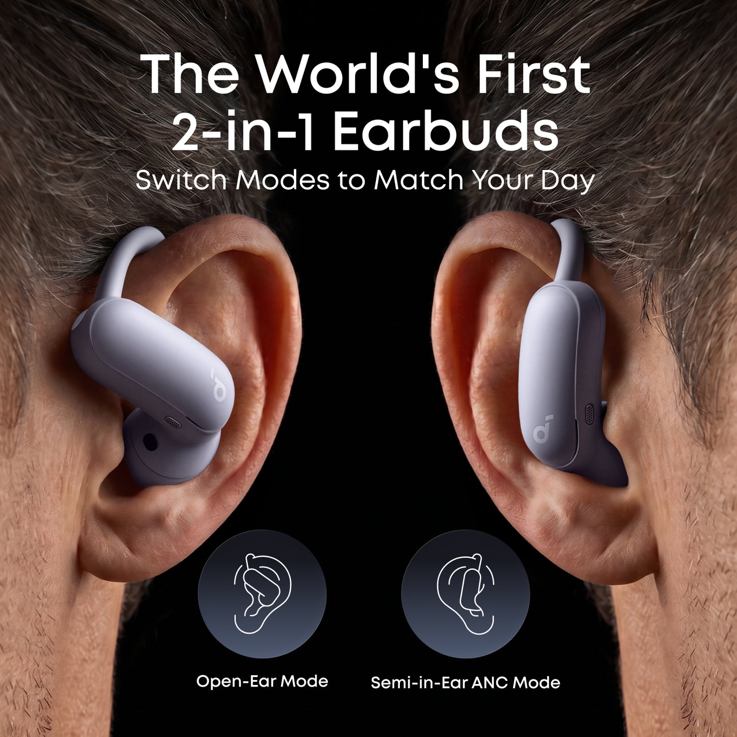 AeroFit 2 Pro｜2-in-1 Earbuds that Switch Between Open-Ear and ANC Modes