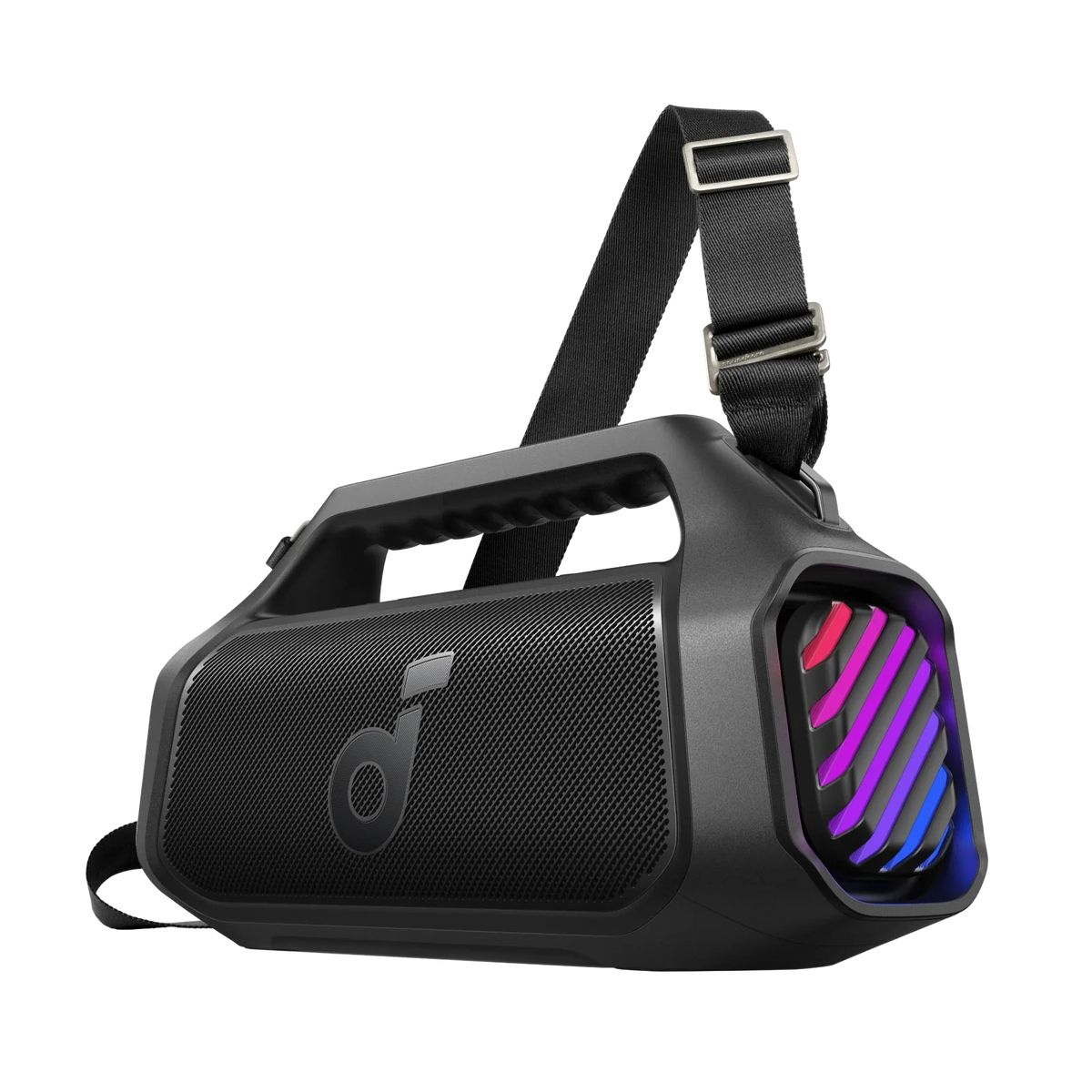 Black Soundcore wireless speaker