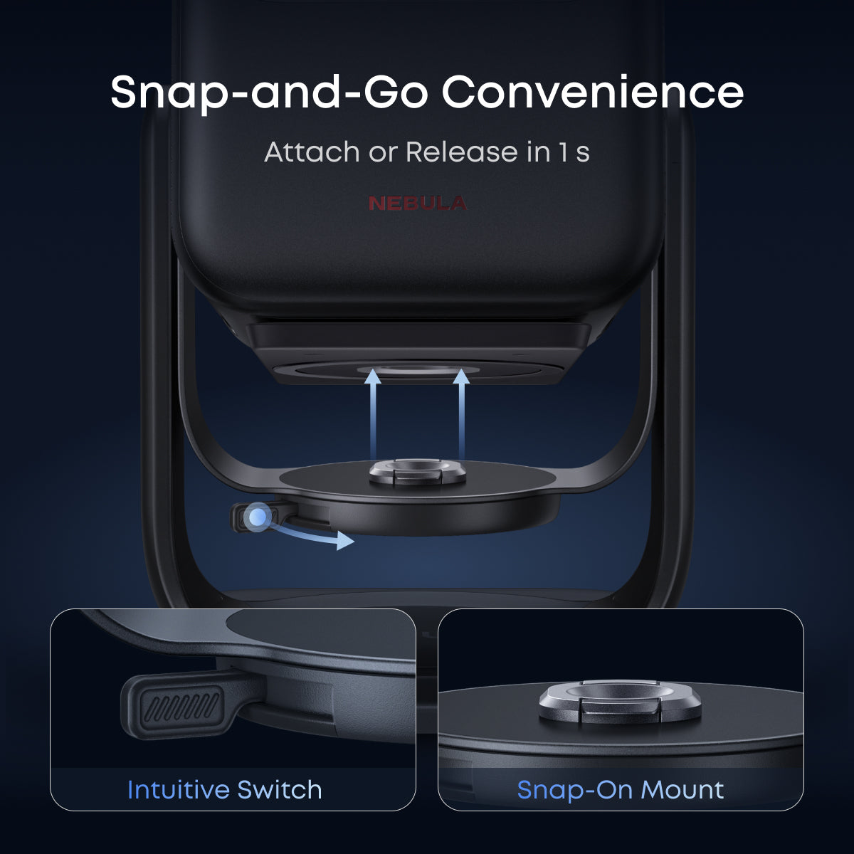 soundcore Nebula X1 Gimbal Stand | Flexible & Auto-Lock