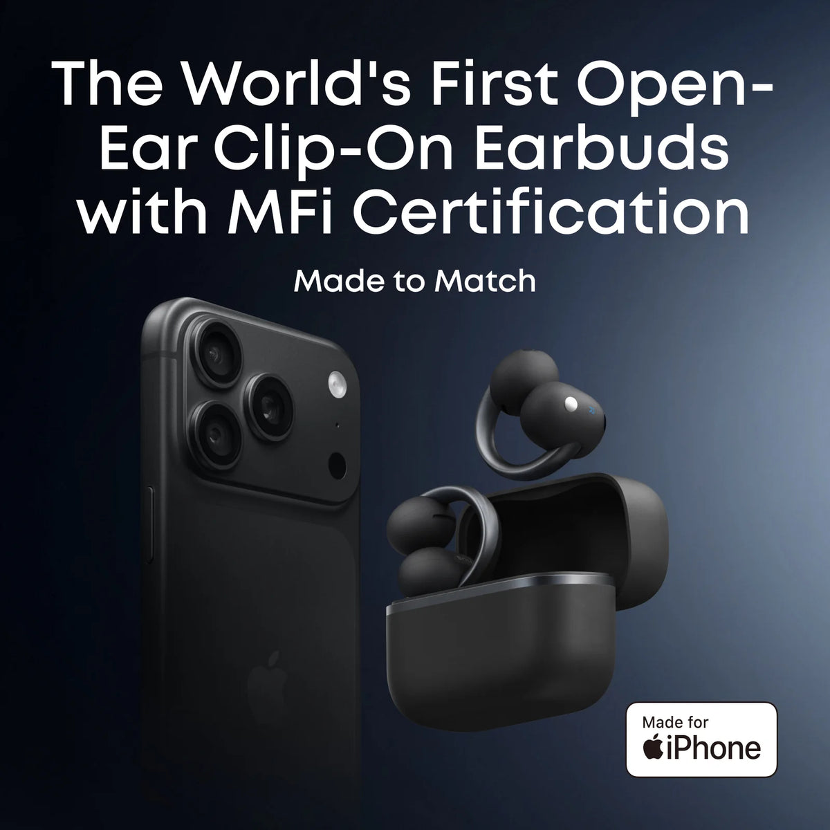 Anker soundcore Aeroclip 2 |  Guinness-Certified Clip-On Earbuds for Clear Calls