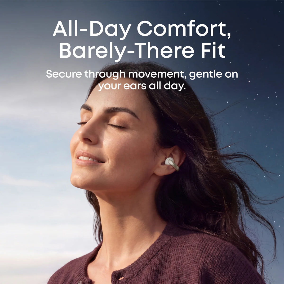 Anker soundcore Aeroclip 2 |  Guinness-Certified Clip-On Earbuds for Clear Calls