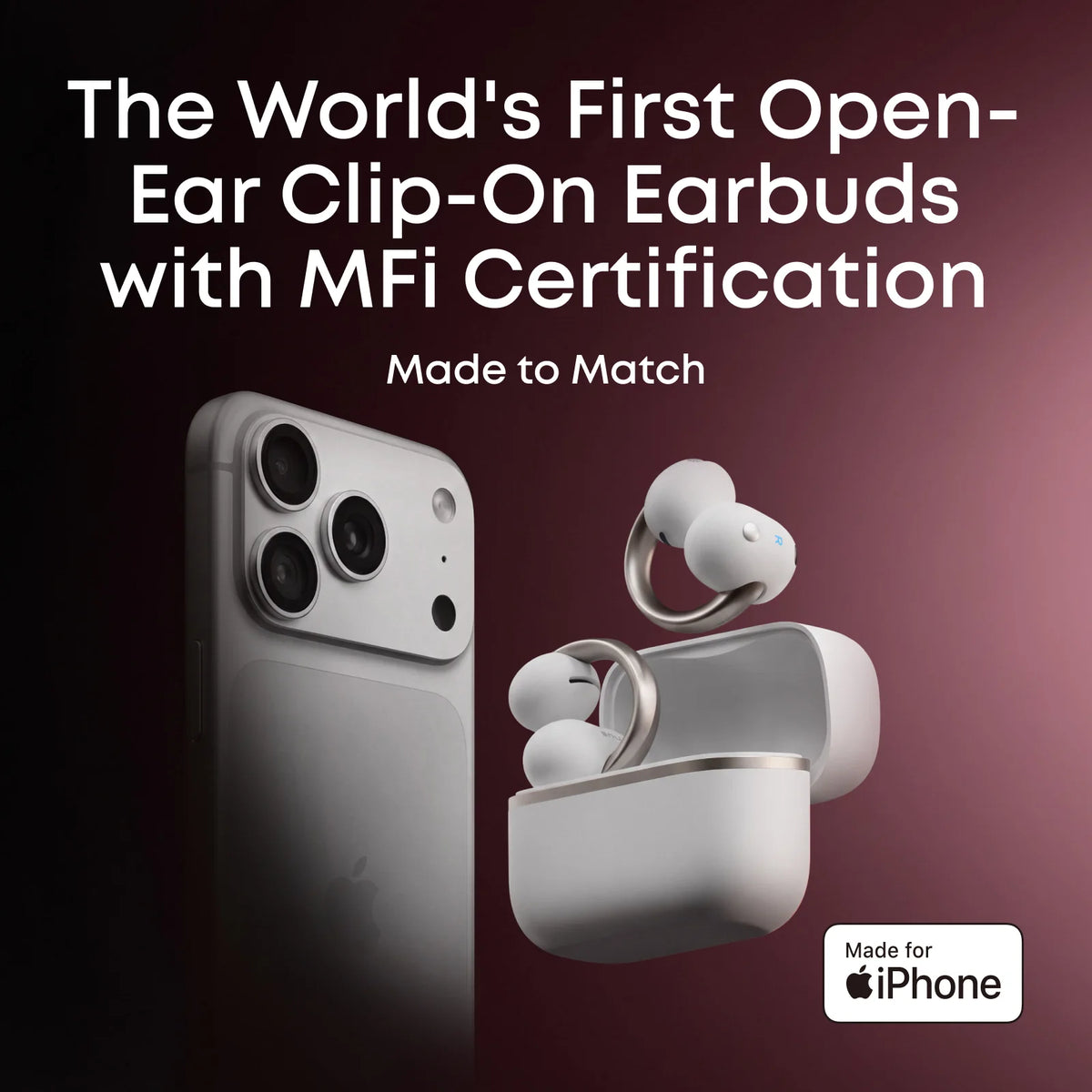 Anker soundcore Aeroclip 2 |  Guinness-Certified Clip-On Earbuds for Clear Calls