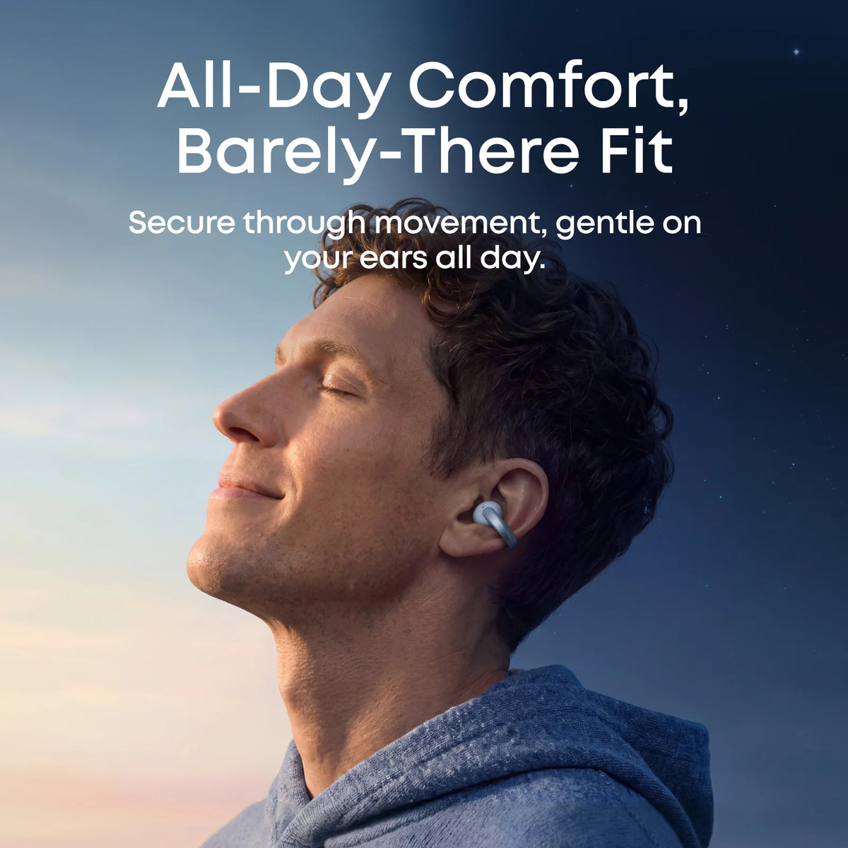 Anker soundcore Aeroclip 2 |  Guinness-Certified Clip-On Earbuds for Clear Calls