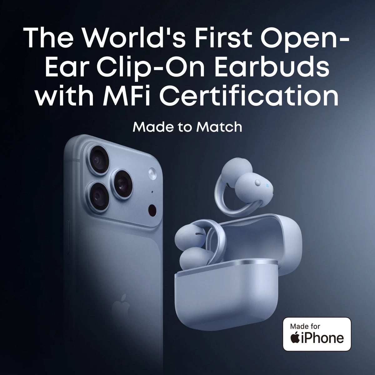 Anker soundcore Aeroclip 2 |  Guinness-Certified Clip-On Earbuds for Clear Calls