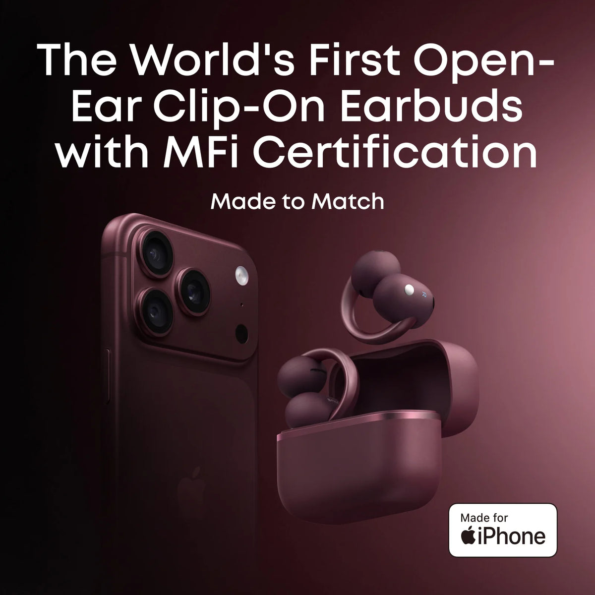Anker soundcore Aeroclip 2 |  Guinness-Certified Clip-On Earbuds for Clear Calls