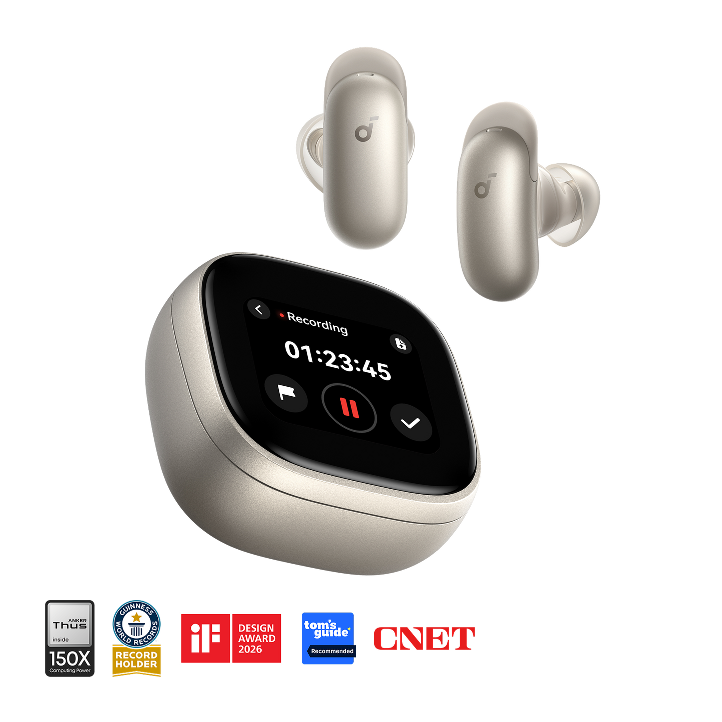 Liberty 5 Pro Max | Earbuds with AI Note-Taker Smart Case