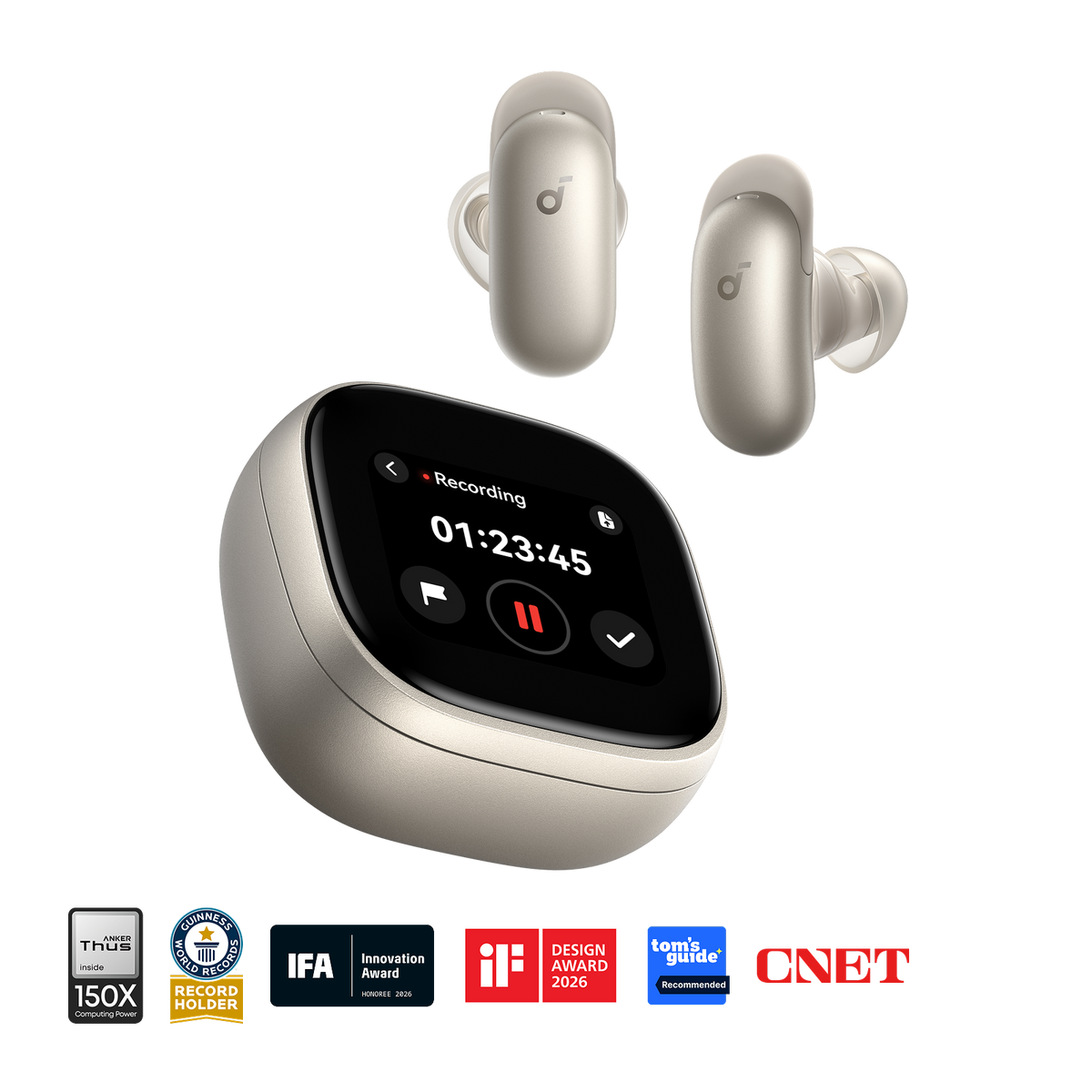 Liberty 5 Pro Max | Earbuds with AI Note-Taker Smart Case