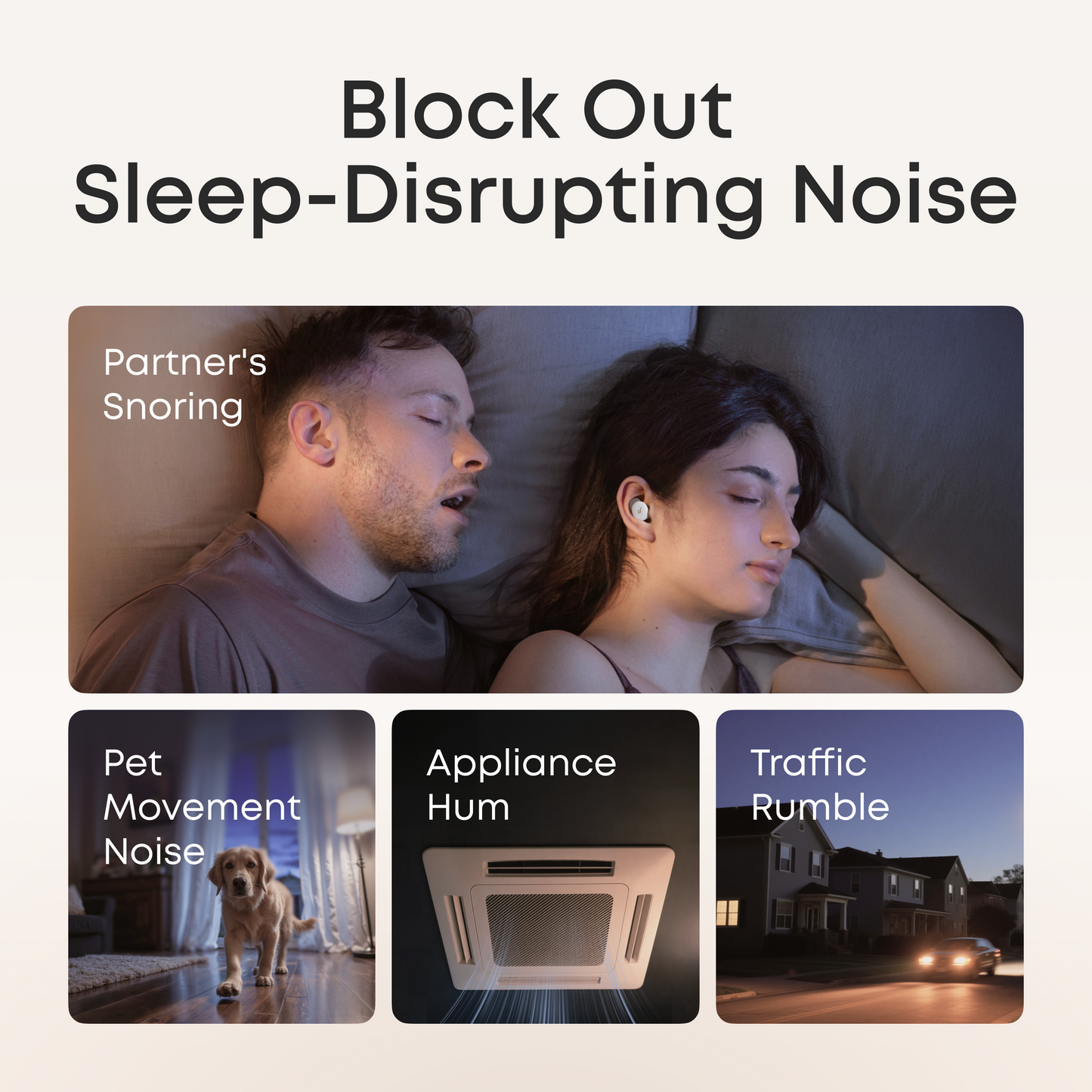 soundcore Sleep A30 Special / Sleep A30 | The World's First Sleep Earbuds with a Triple Noise Reduction System