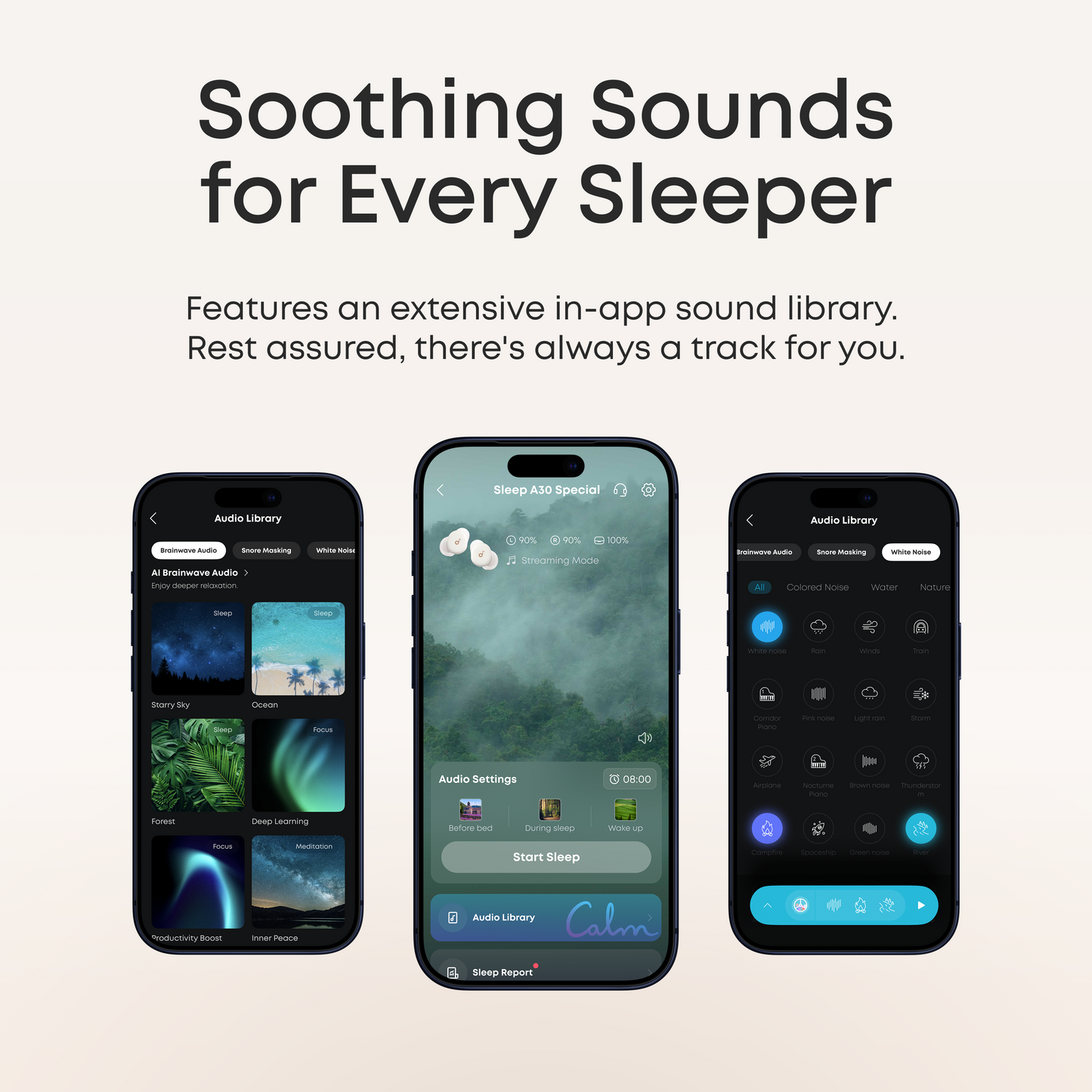 soundcore Sleep A30 Special / Sleep A30 | The World's First Sleep Earbuds with a Triple Noise Reduction System
