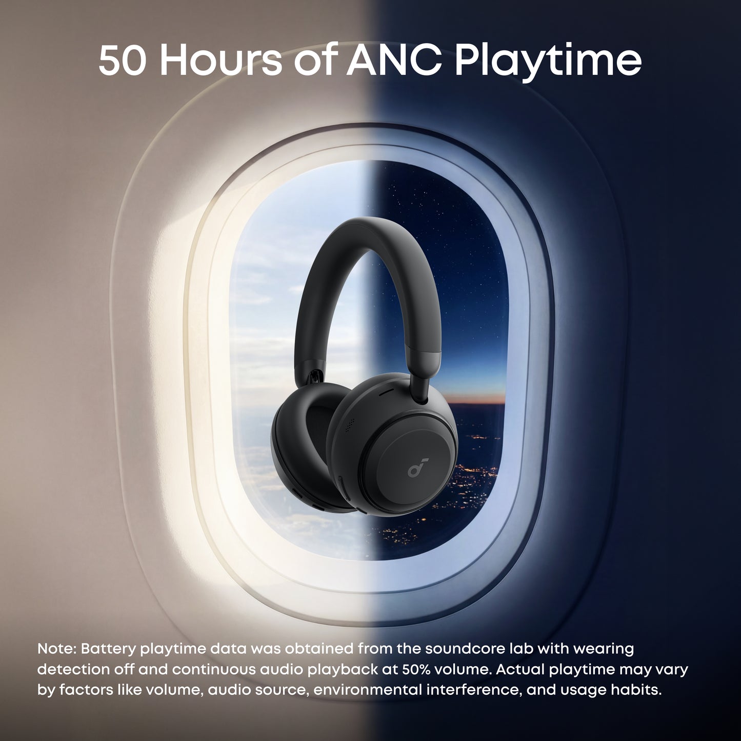 soundcore Space 2 | Comfortable Noise Cancelling Headphones for All-Day Wear