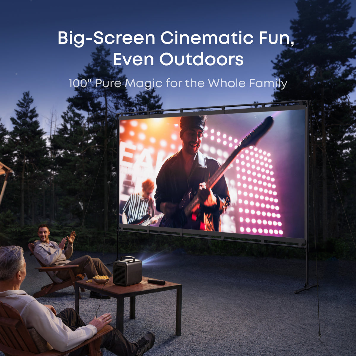 soundcore Nebula 100-Inch Home Projector Screen | Durable & Easy Setup