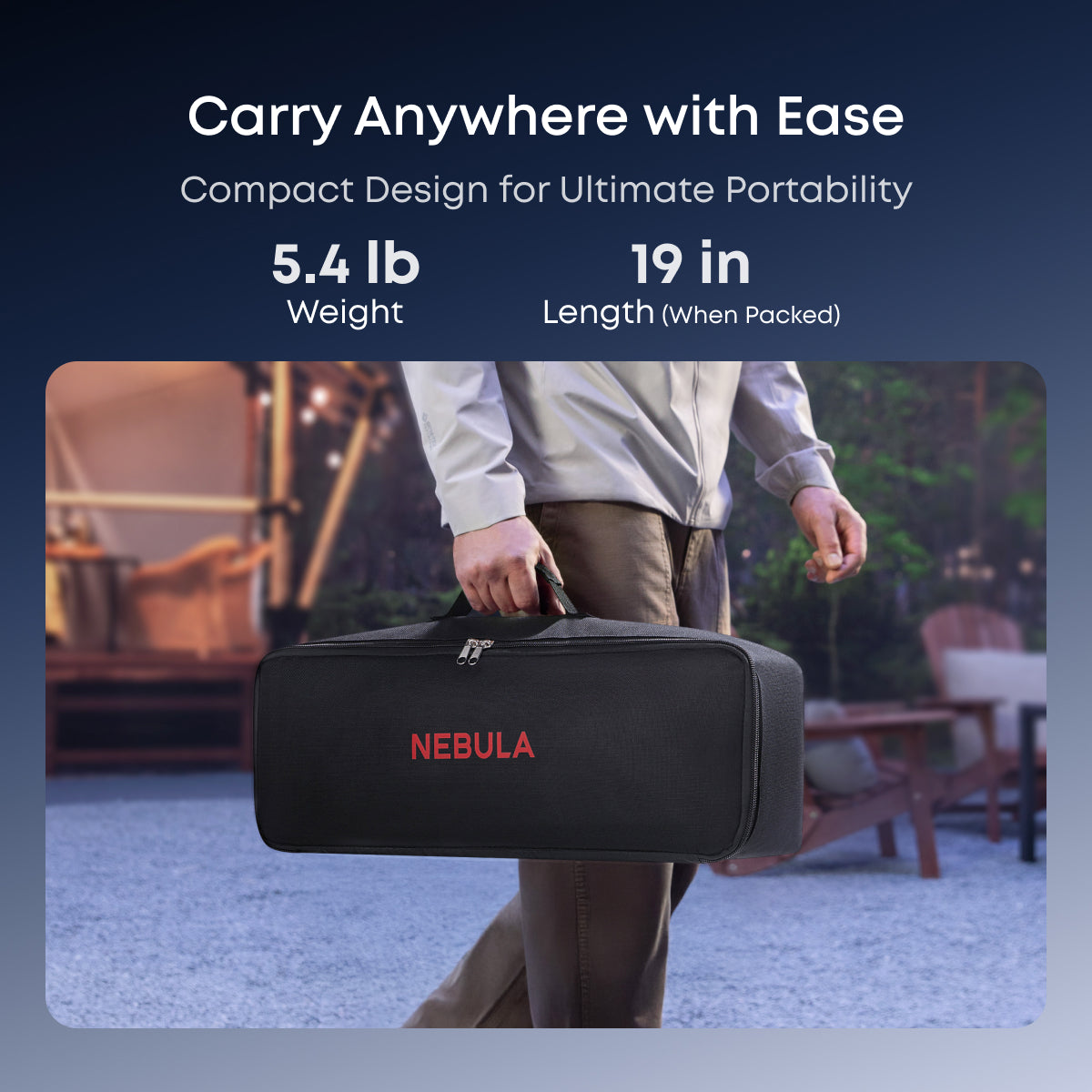 soundcore Nebula 100-Inch Home Projector Screen | Durable & Easy Setup