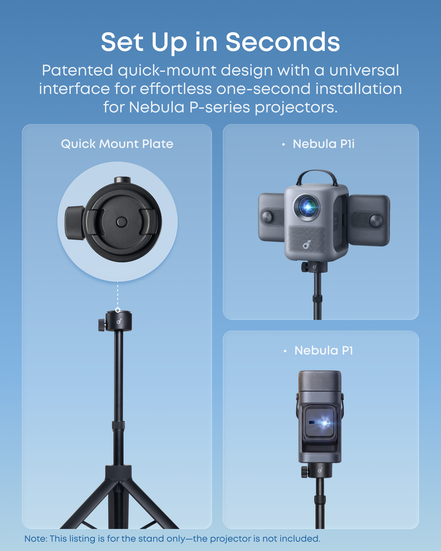 Nebula Projector Stand for P-Series & Universal Compatibility for More Projectors
