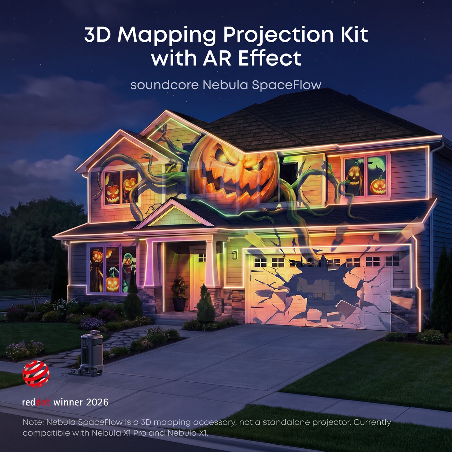soundcore Nebula X1 Pro 4K Projector | World's First Mobile Theater Station