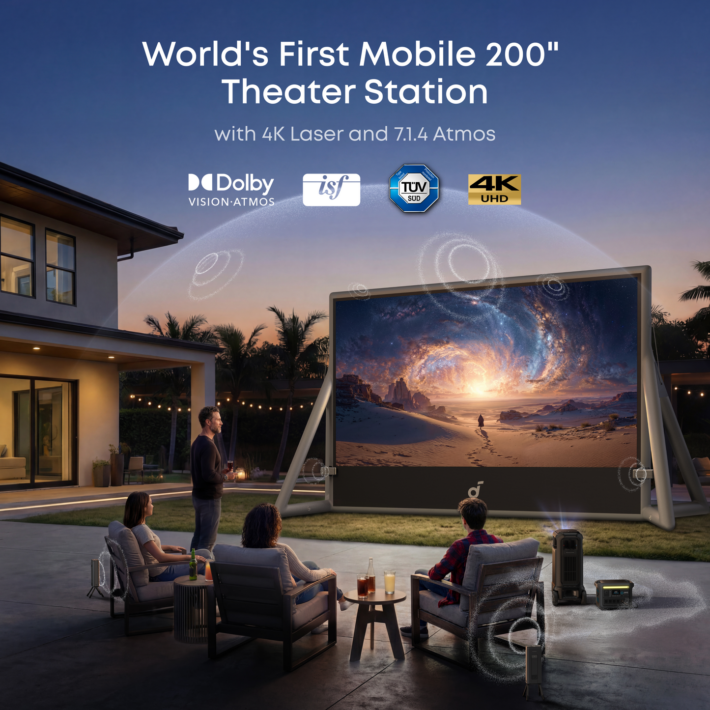 X1 Pro + 200" Inflatable Screen | $190/ First Month