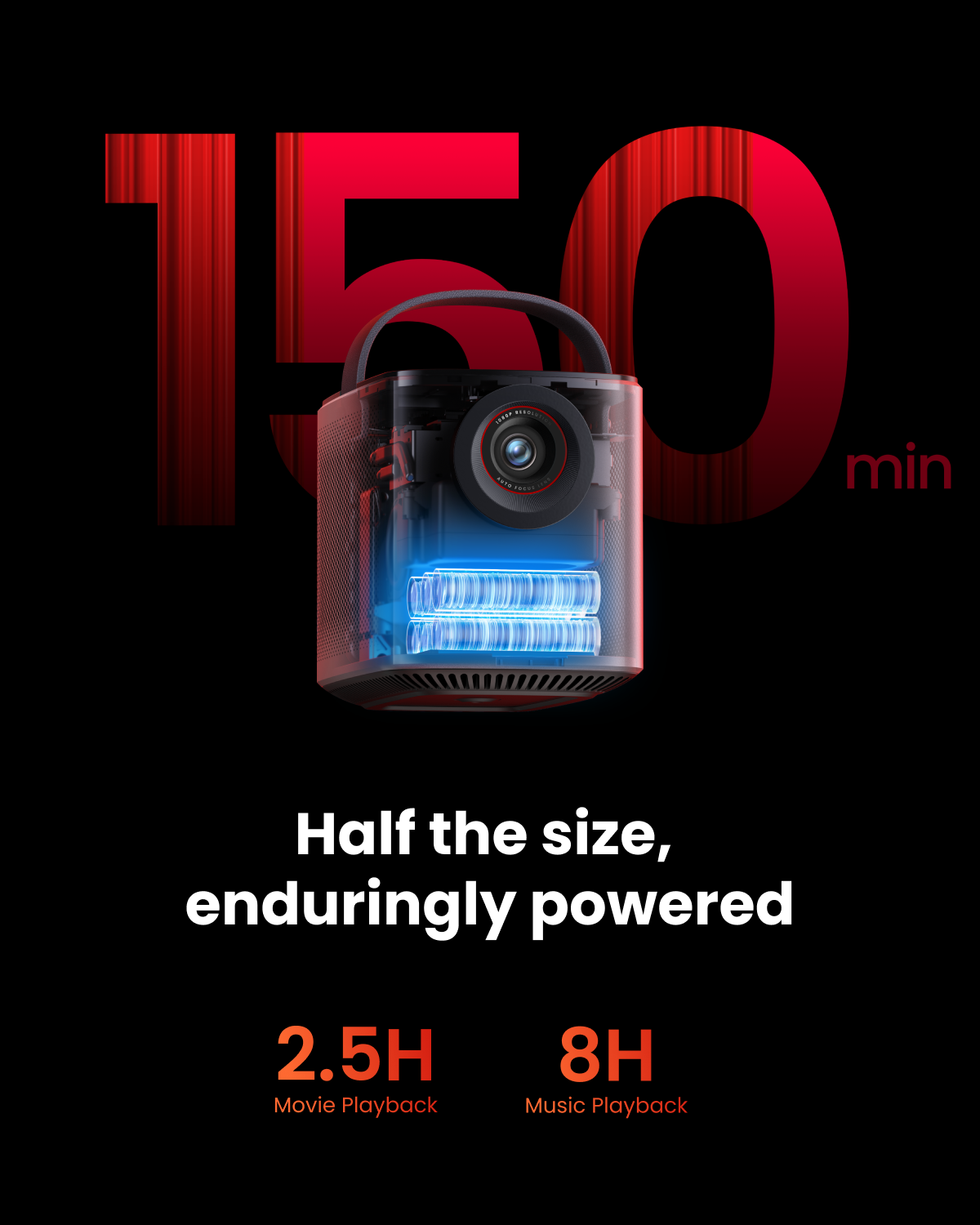 soundcore Nebula Mars 3 Air | Portable Google TV Projector