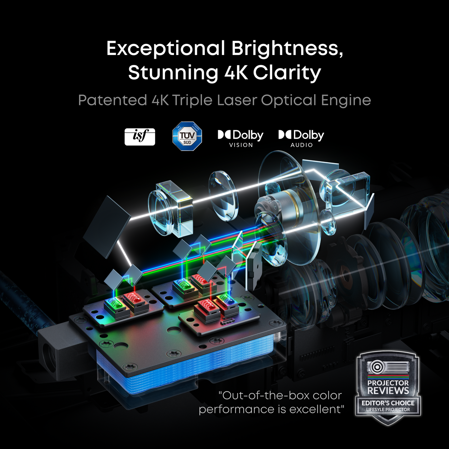 Nebula X1 | $75/First Month—4K Triple Laser Projector with Micro Gimbal