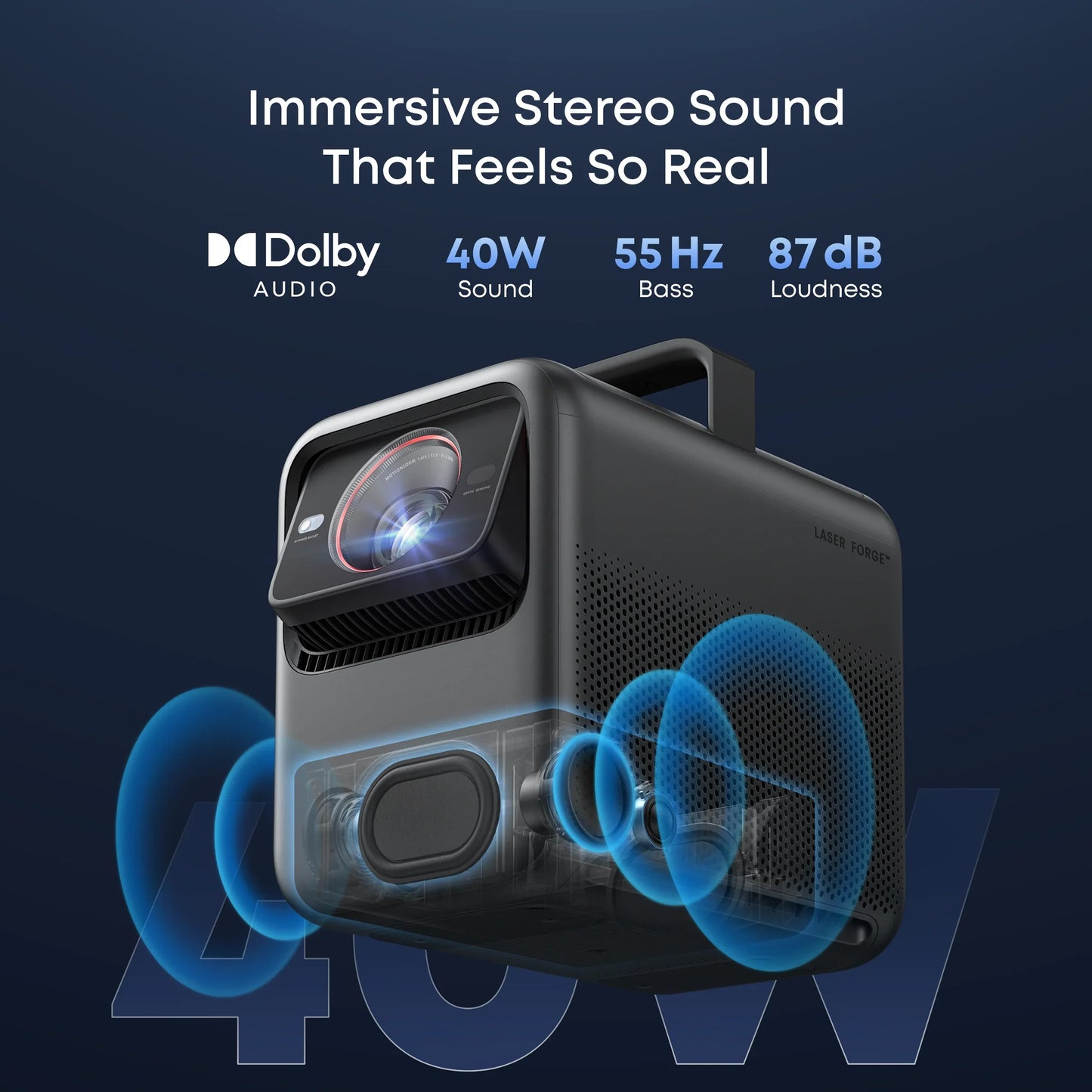 Nebula X1 | $75/First Month—4K Triple Laser Projector with Micro Gimbal