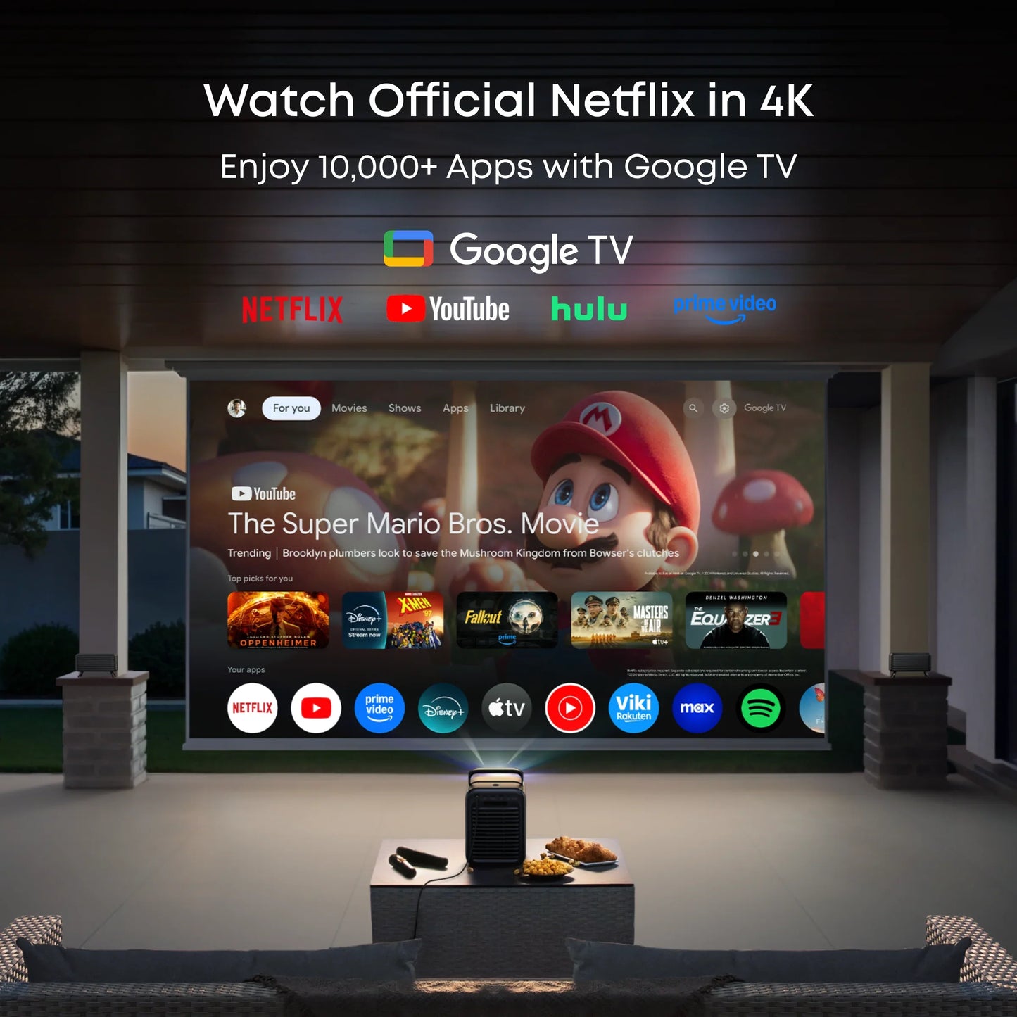 Nebula X1 | $75/First Month—4K Triple Laser Projector with Micro Gimbal