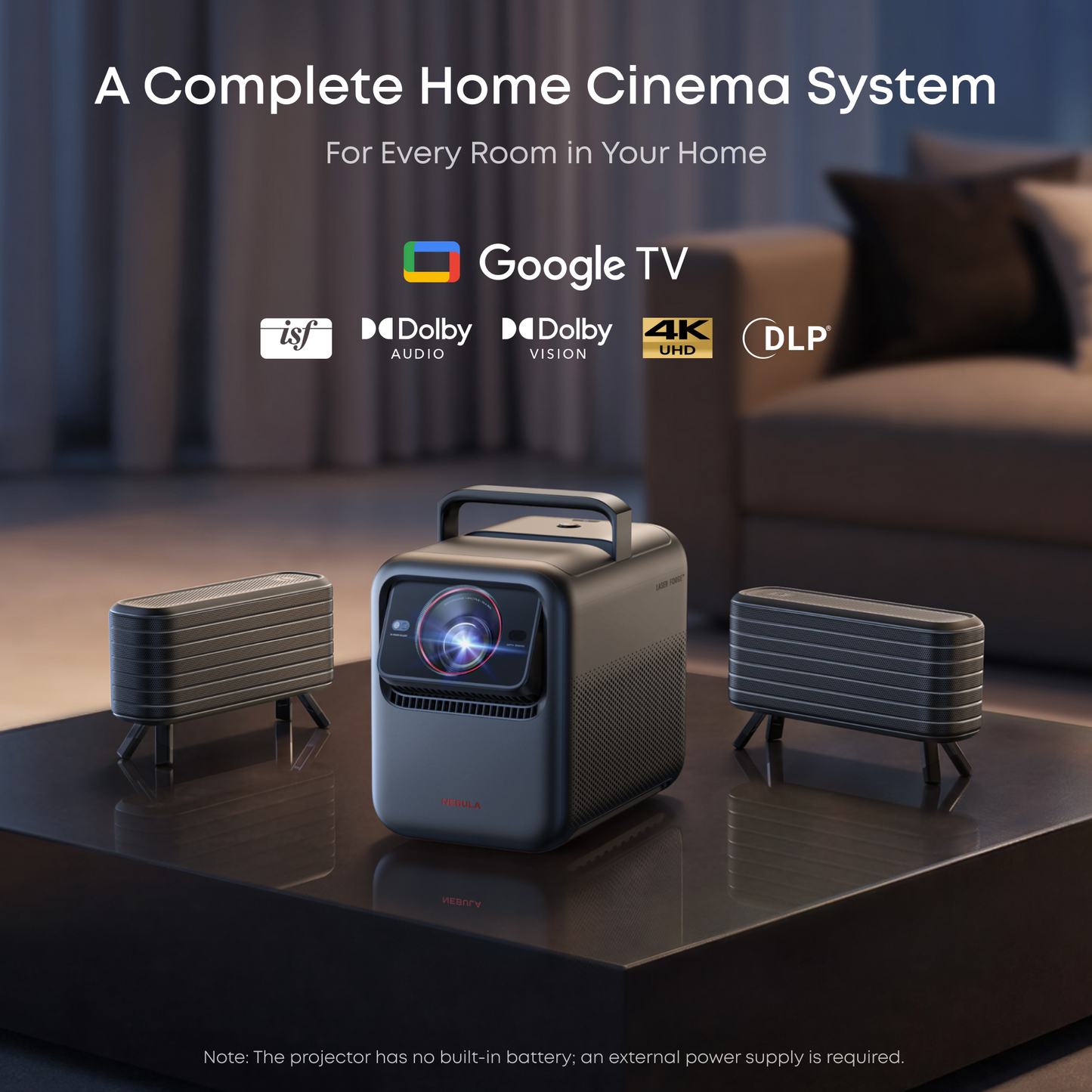 soundcore Nebula X1S 4K Projector | Complete Home Cinema System