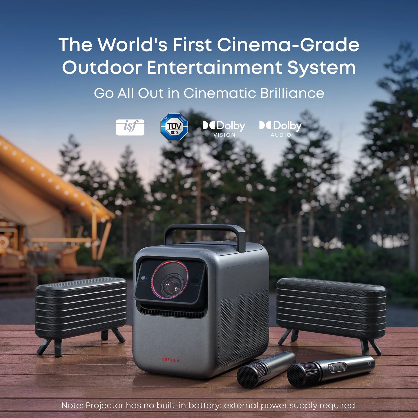 Nebula X1 | $75/First Month—4K Triple Laser Projector with Micro Gimbal