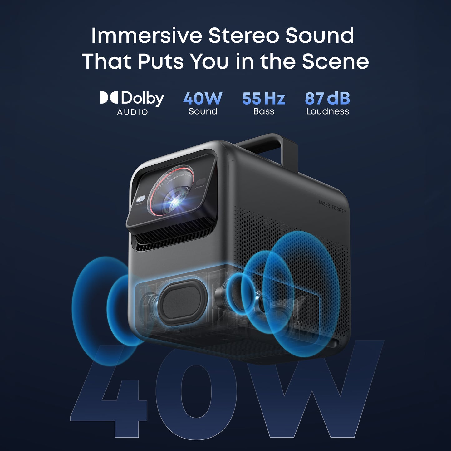 soundcore Nebula X1S 4K Projector | Complete Home Cinema System