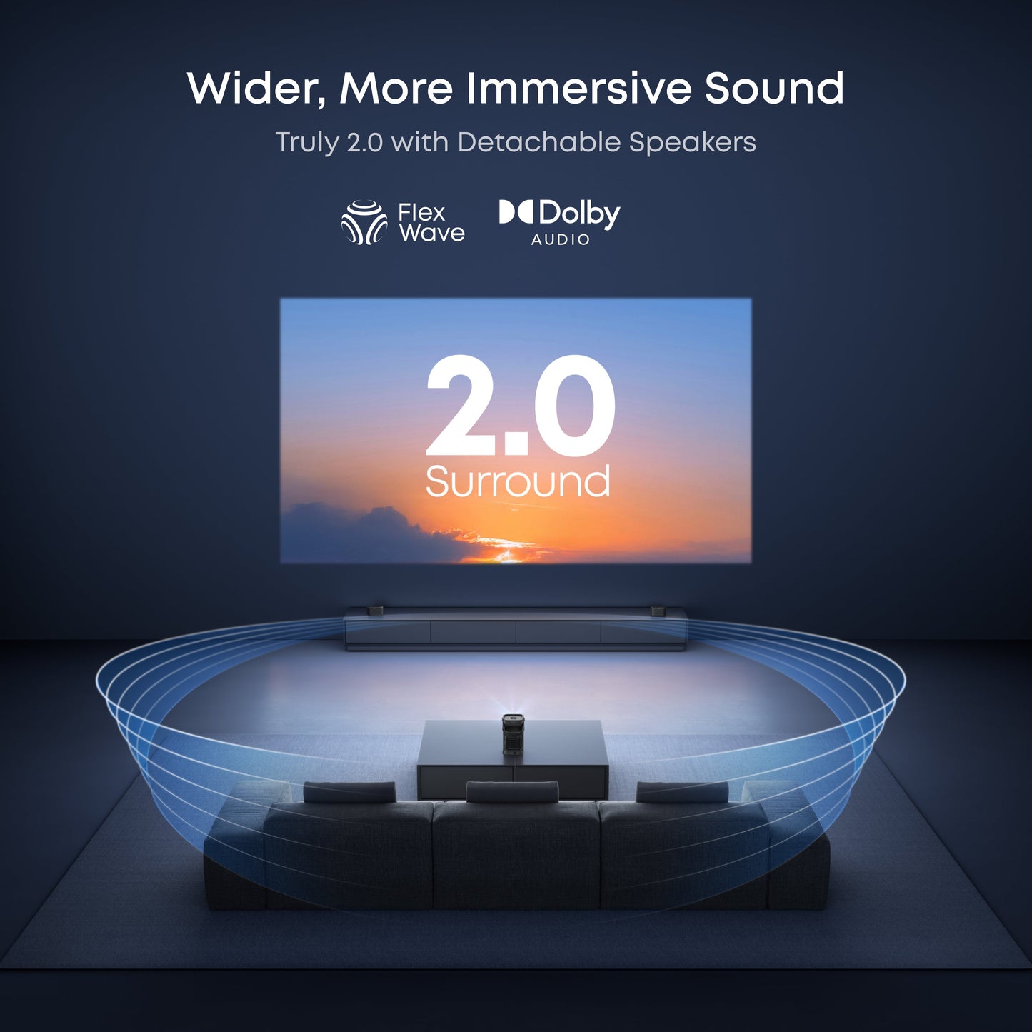 soundcore Nebula P1 | World's First Portable Projector with Detachable Speakers