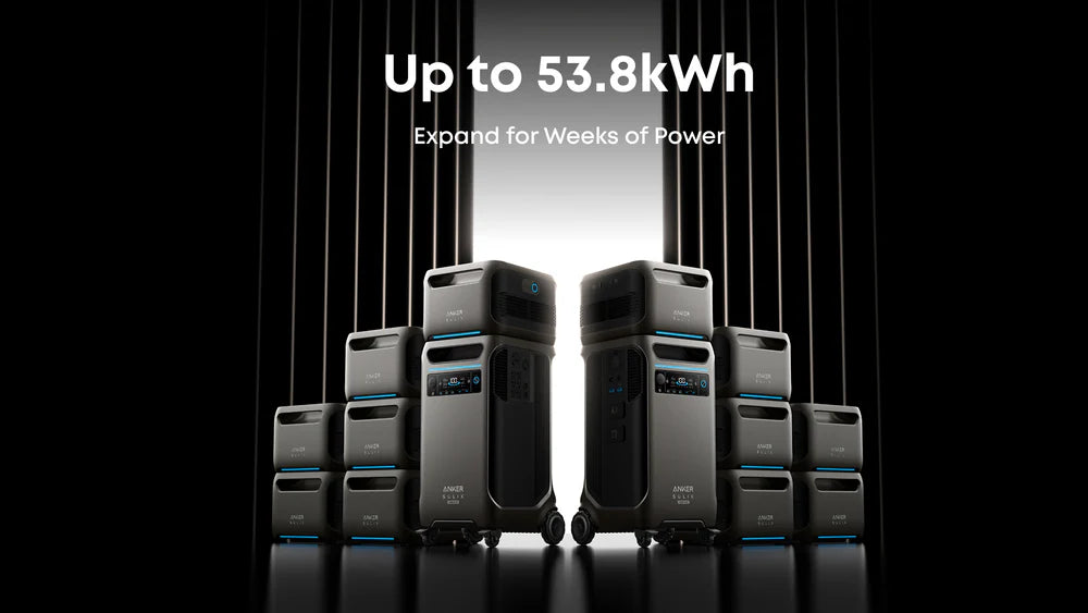 Anker SOLIX F3800 Plus Portable Power Station - 3,840Wh | 6,000W