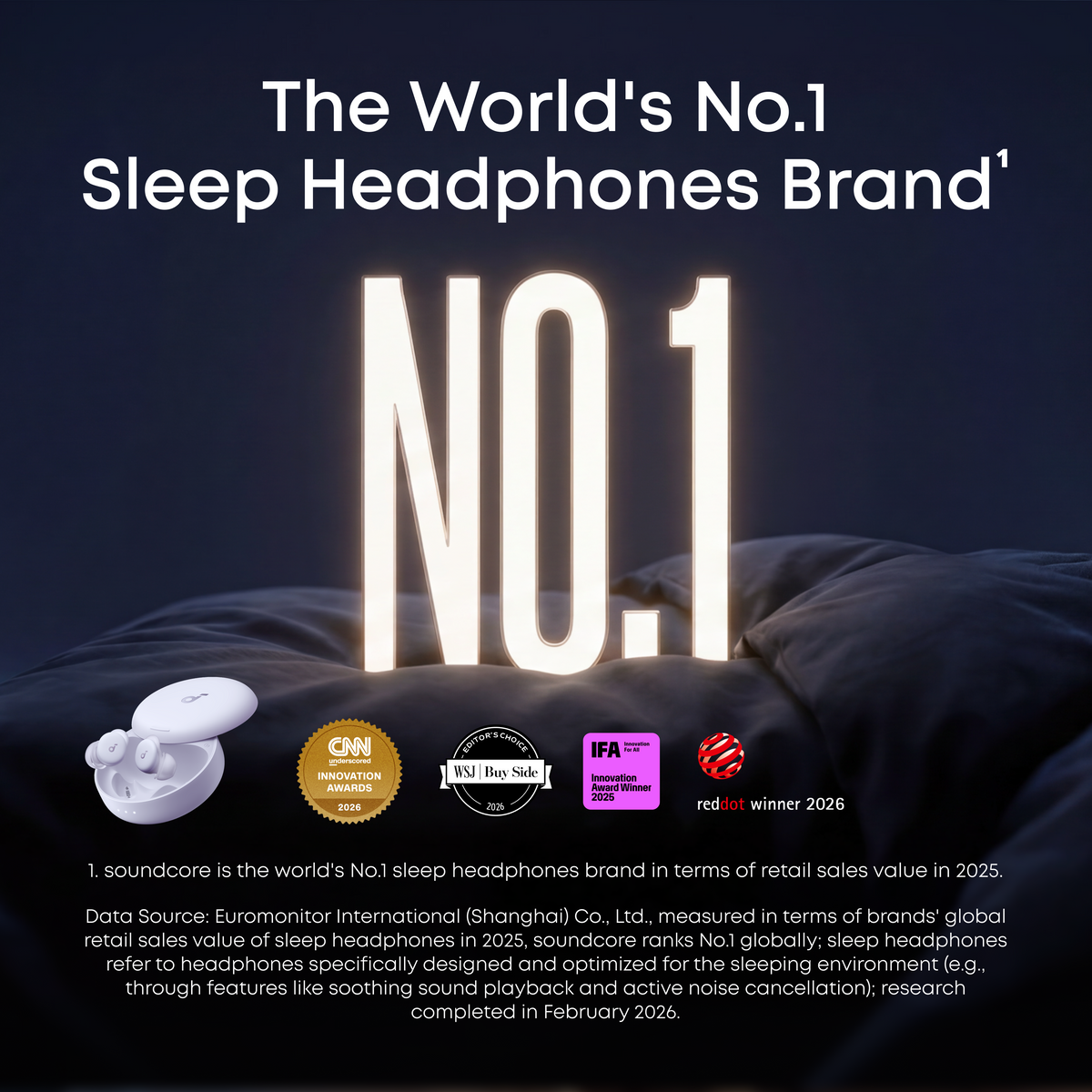 soundcore Sleep A30 Special / Sleep A30 | The World's First Sleep Earbuds with a Triple Noise Reduction System
