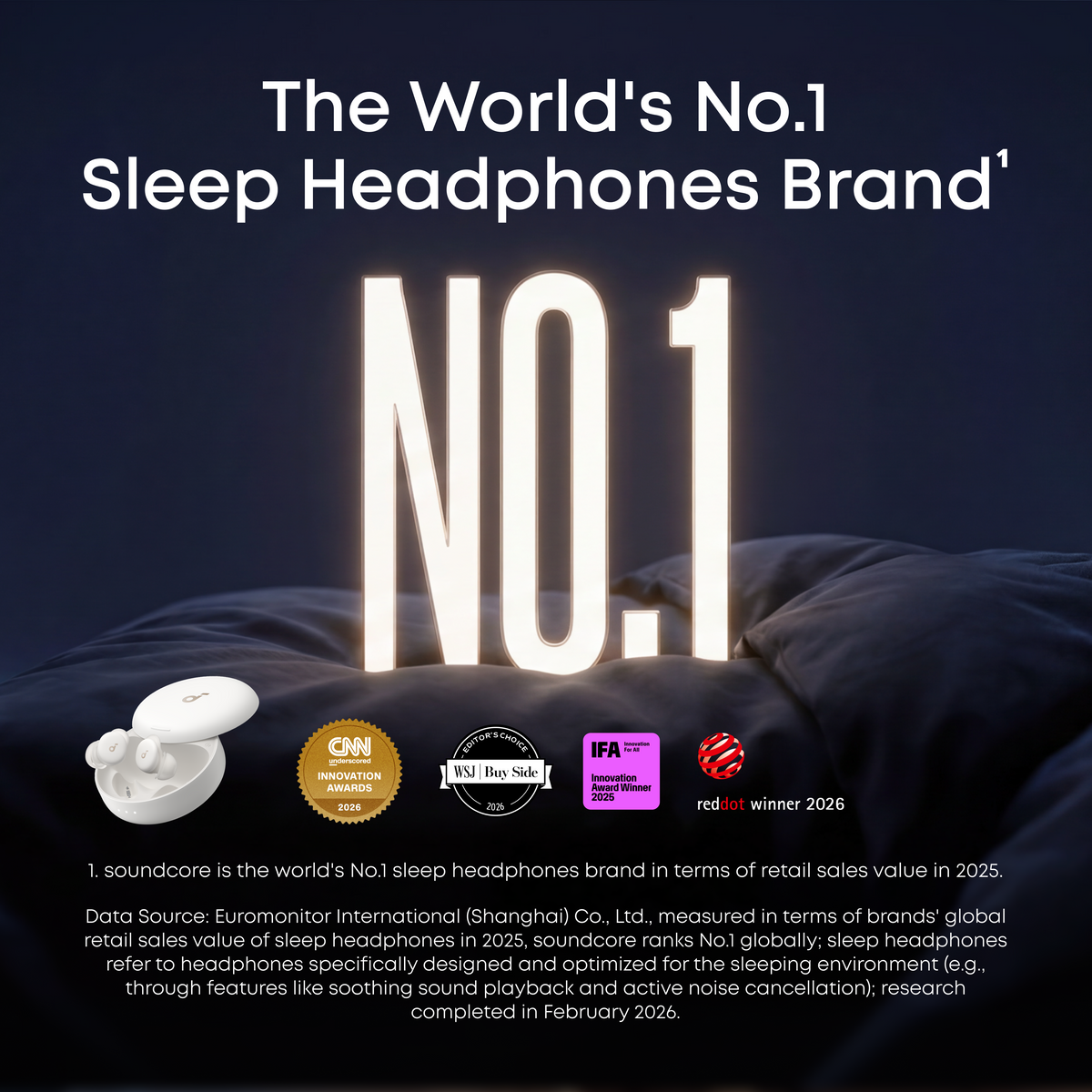 soundcore Sleep A30 Special / Sleep A30 | The World's First Sleep Earbuds with a Triple Noise Reduction System