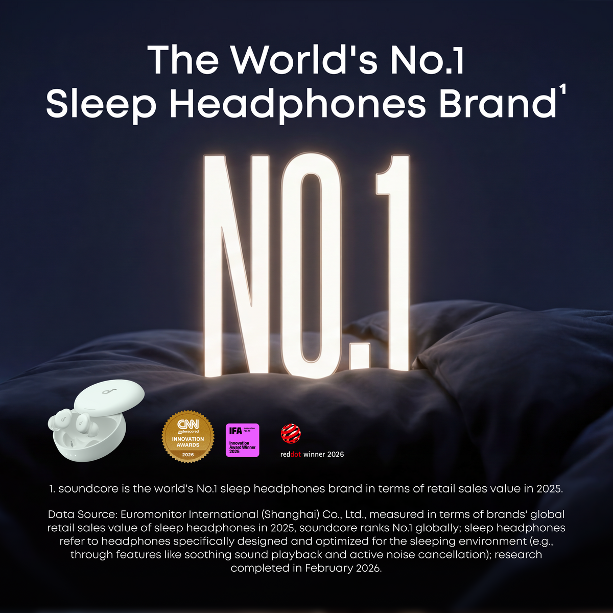 soundcore Sleep A30 Special / Sleep A30 | The World's First Sleep Earbuds with a Triple Noise Reduction System