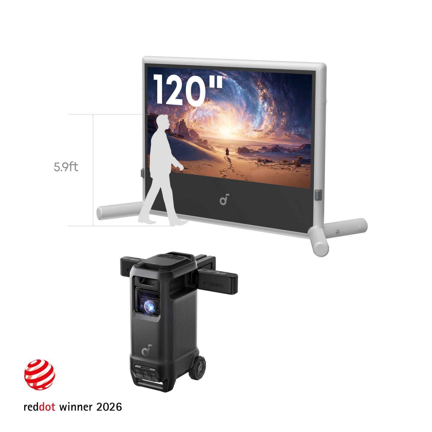 soundcore Nebula X1 Pro 4K Projector | World's First Mobile Theater Station
