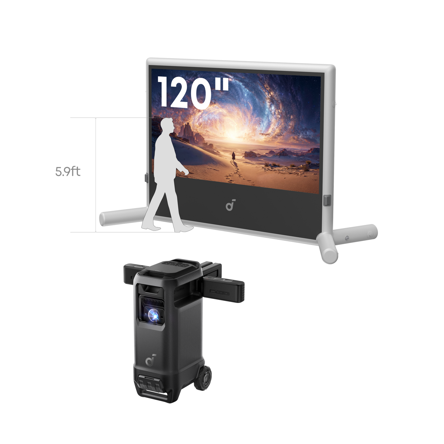 soundcore Nebula X1 Pro 4K Projector | World's First Mobile Theater Station