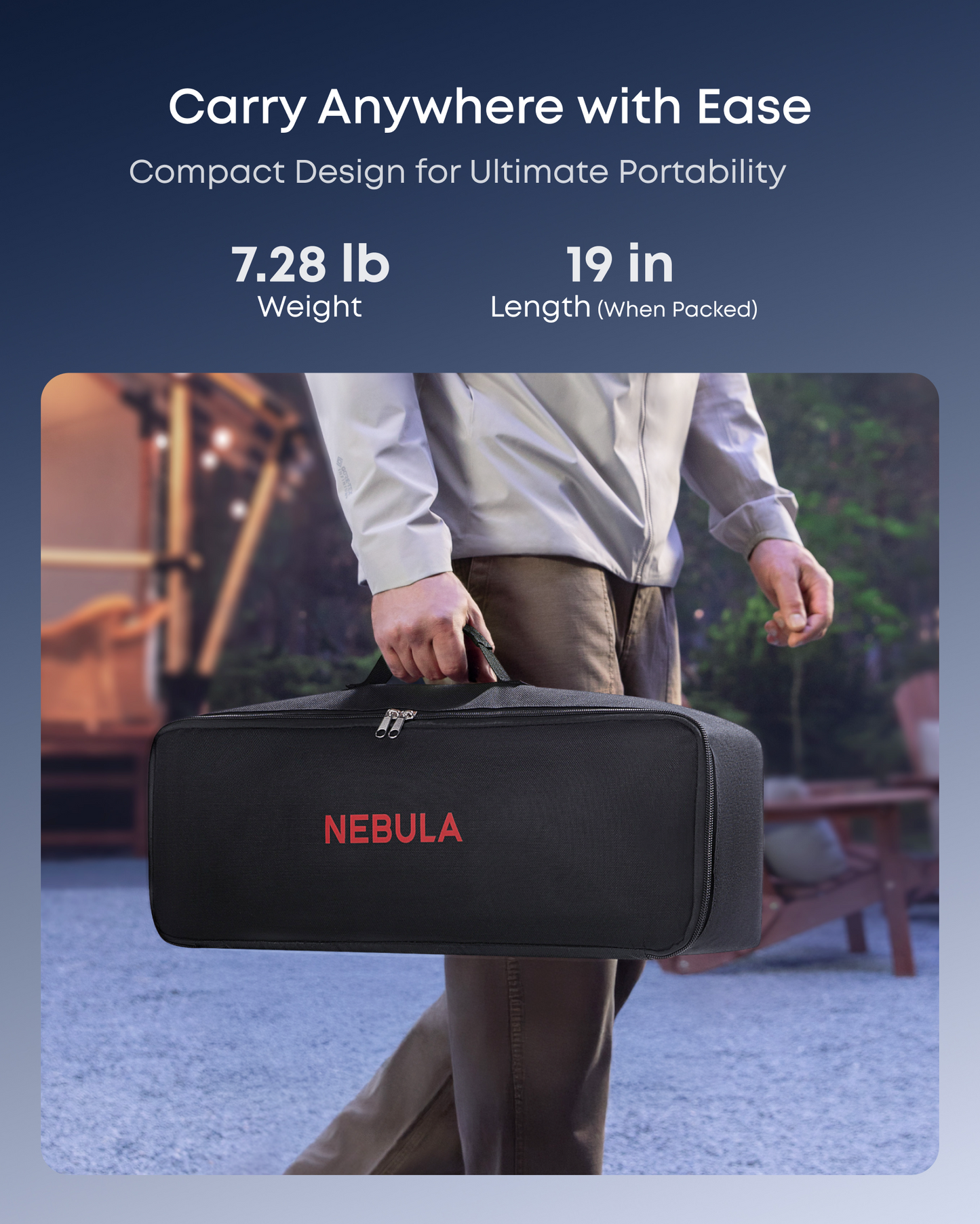 soundcore Nebula 100-Inch Home Projector Screen | Durable & Easy Setup
