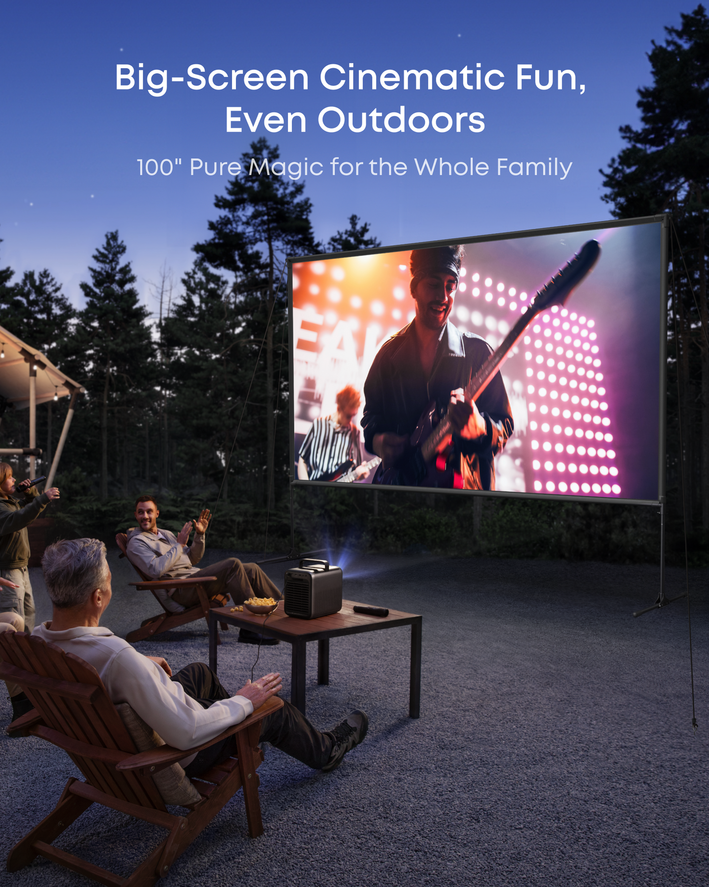 soundcore Nebula 100-Inch Home Projector Screen | Durable & Easy Setup