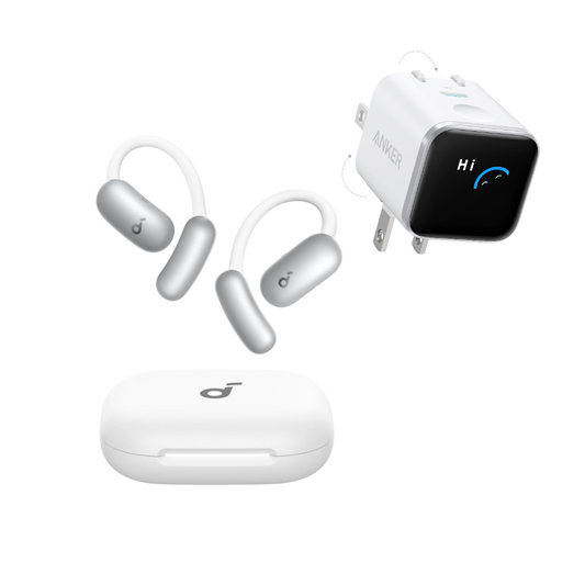 soundcore AeroFit 2 AI Assistant + Anker Nano Charger(45W, 180° Foldable)
