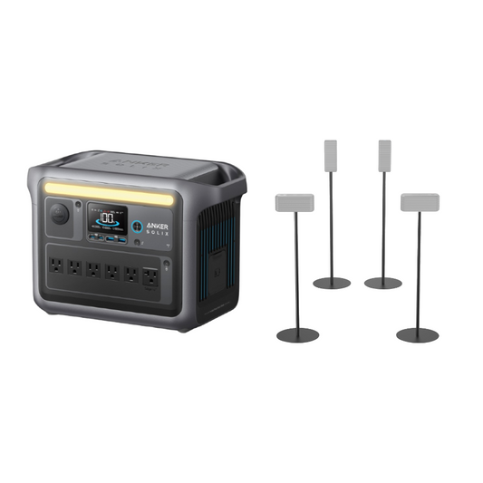 [Power Upgrade] Anker SOLIX C1000 & Floor Stands (4-Pack)