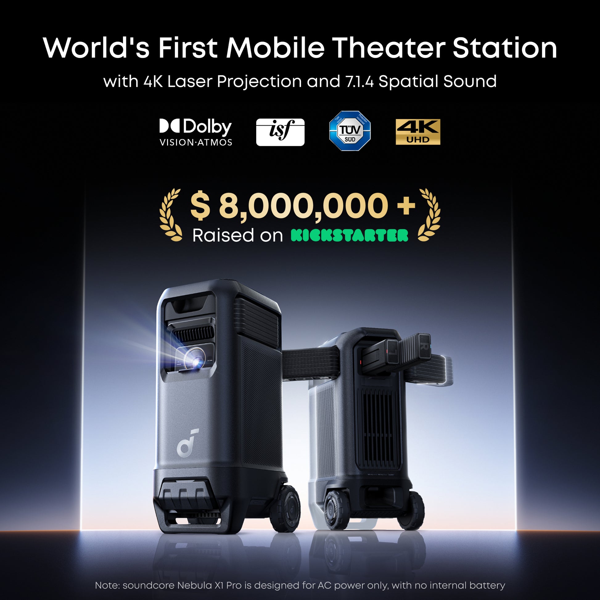 soundcore nebula x1 pro wolds's first mobile theater station