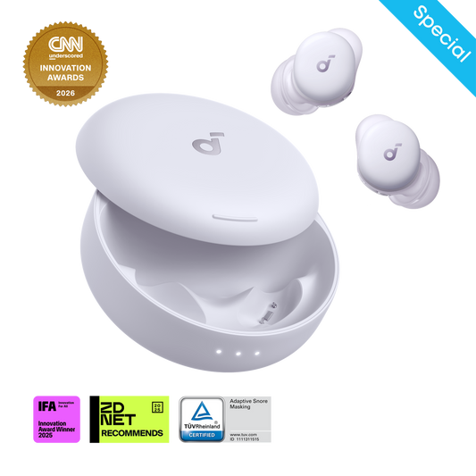 soundcore sleep A30 mist lilac special-anc earbuds
