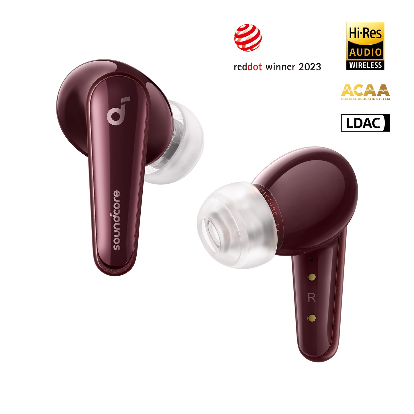 soundcore earbuds with Hi-Res wireless audio and LDAC