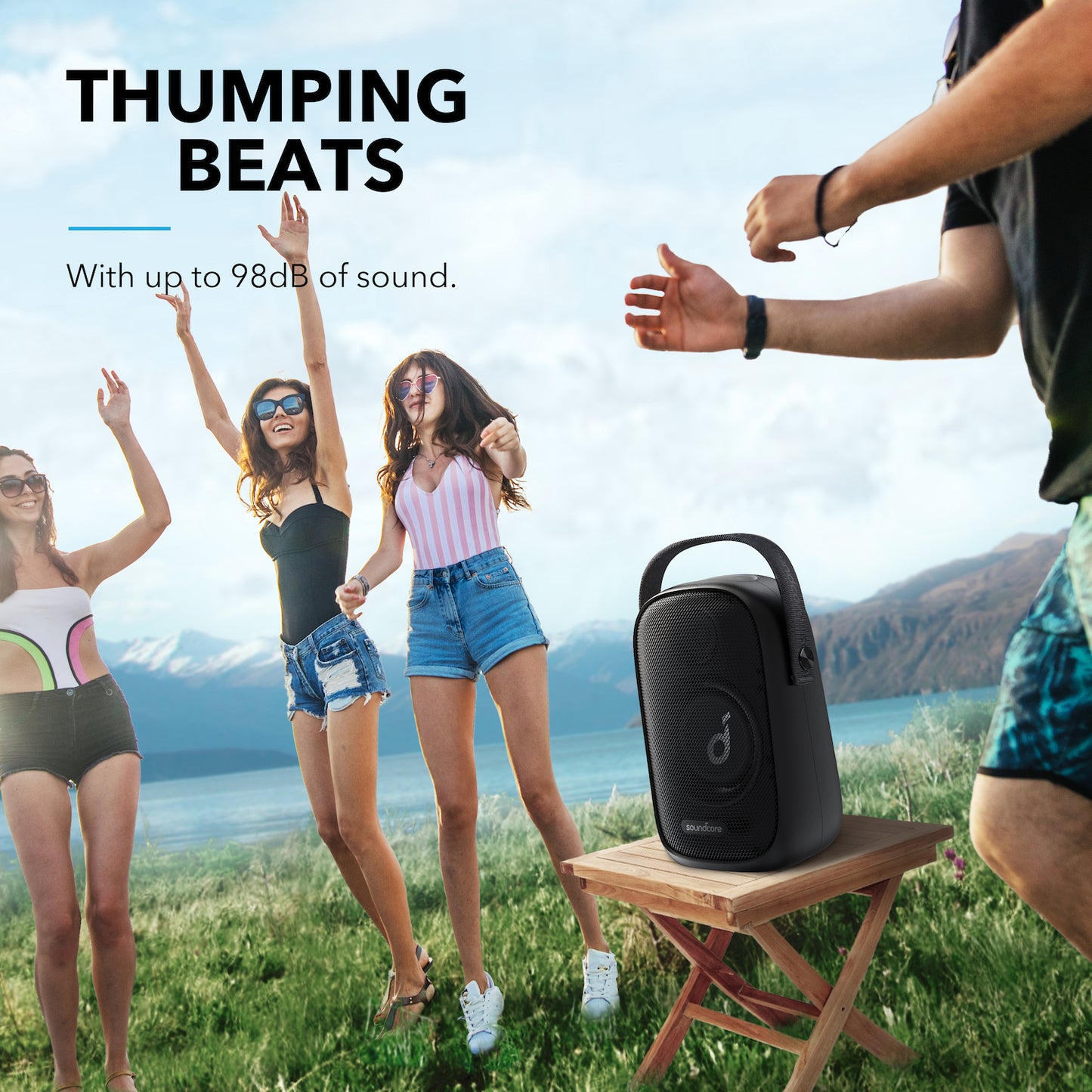 soundcore speaker with high volume for outdoor party